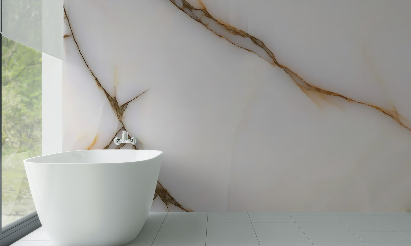 Фотошпалери фон світлий з вигнутими темними лініями