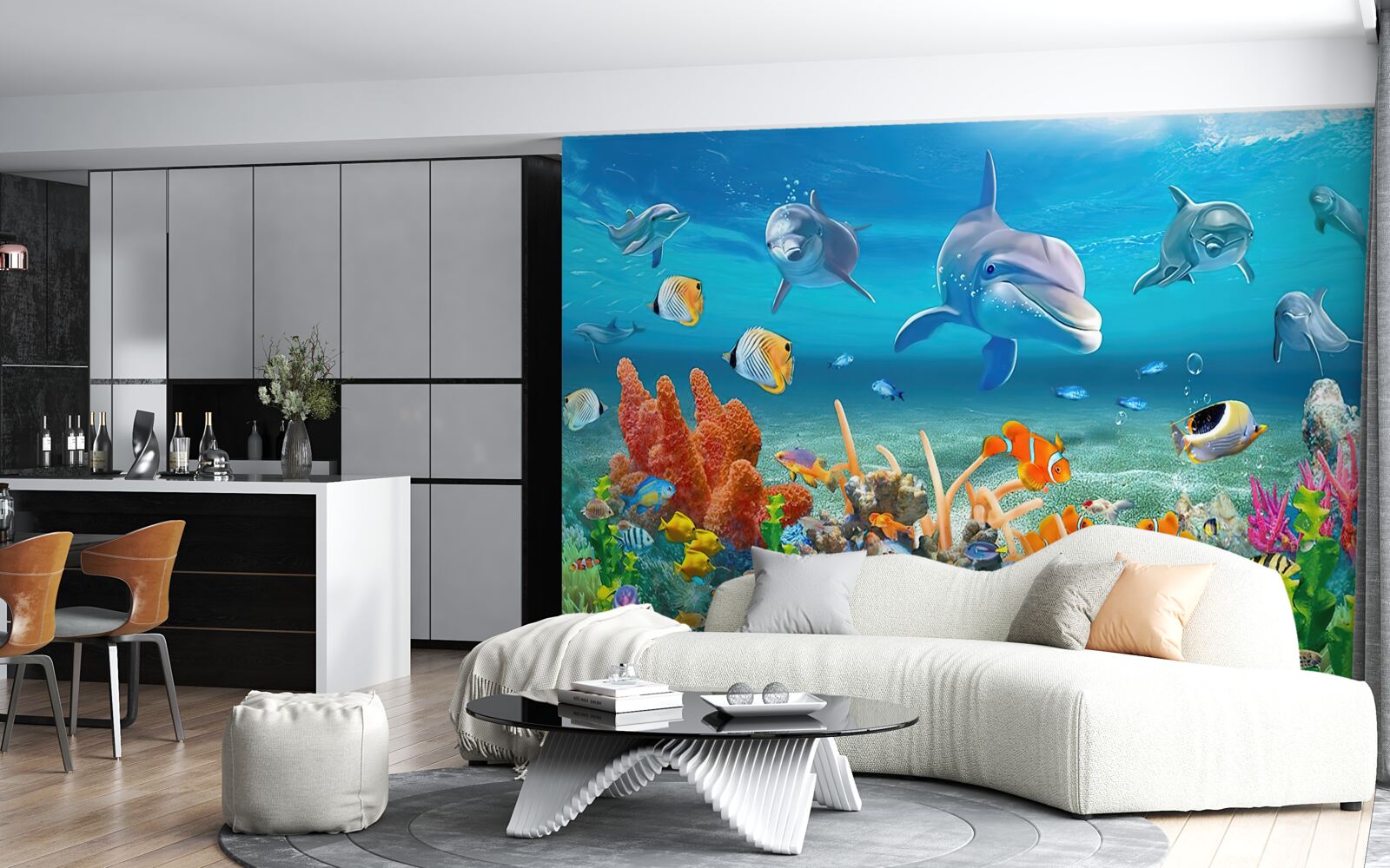 Фотошпалери прекрасне підводне царство