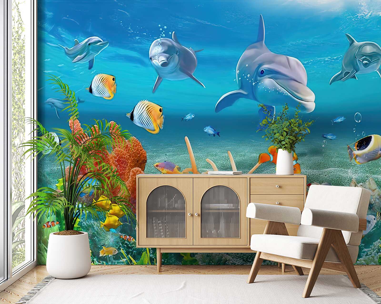 Фотошпалери прекрасне підводне царство