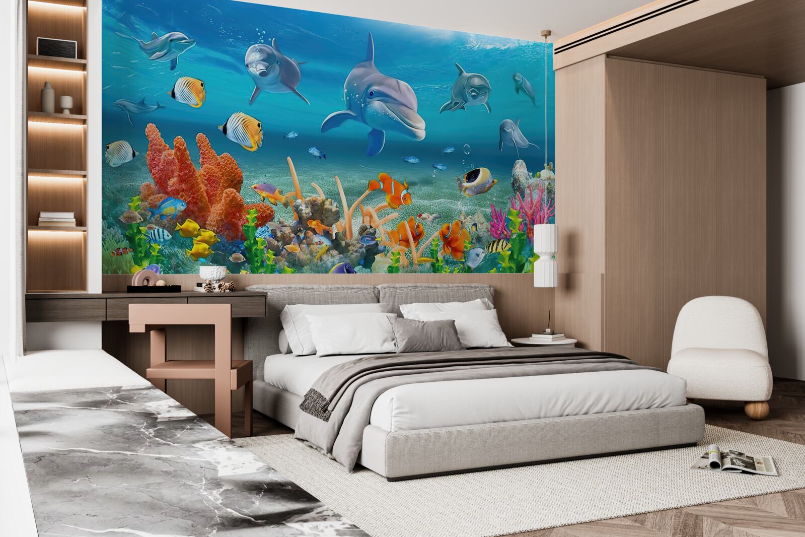 Фотошпалери прекрасне підводне царство