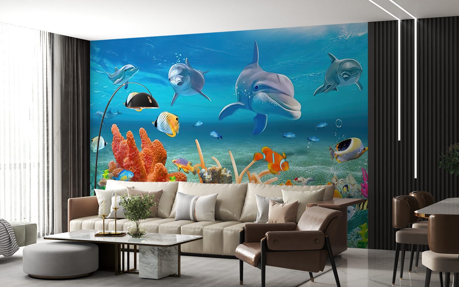 Фотошпалери прекрасне підводне царство