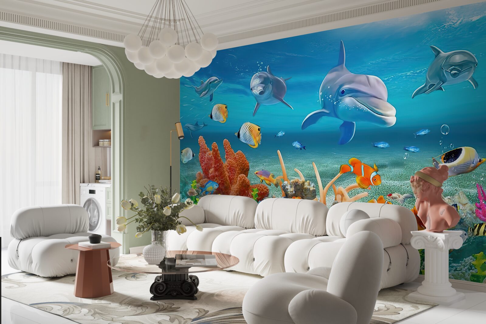 Фотошпалери прекрасне підводне царство