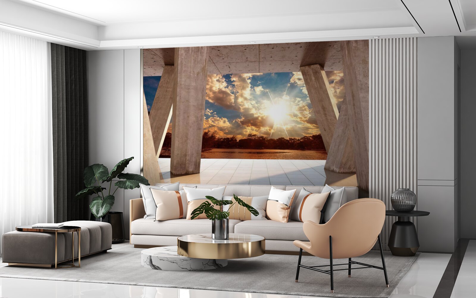 Фотошпалери великі будівельні компоненти