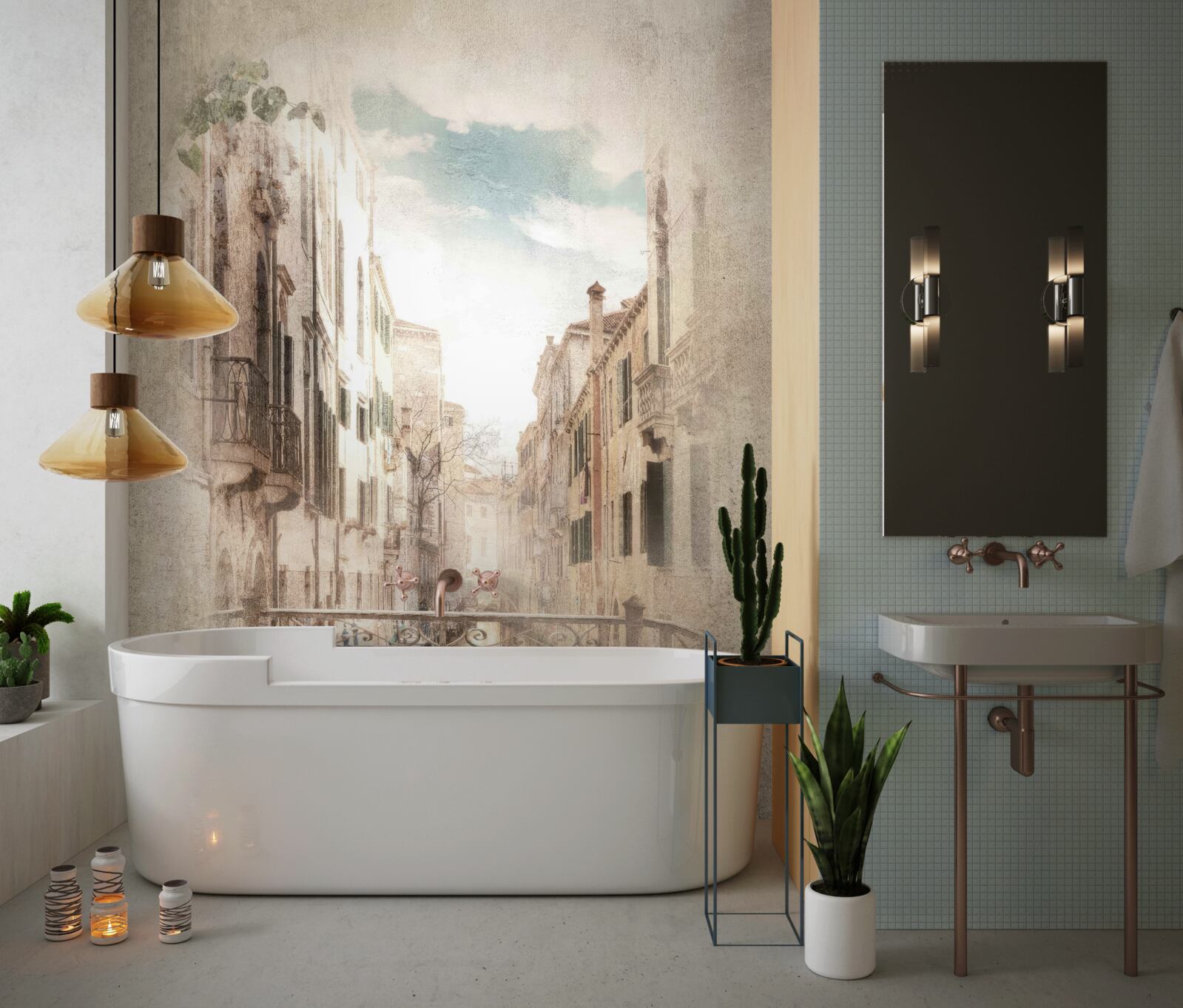 Фотошпалери панорама з балкона