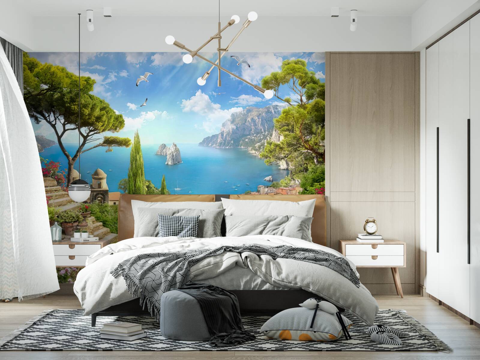 Фотошпалери стежка через зелені чагарники