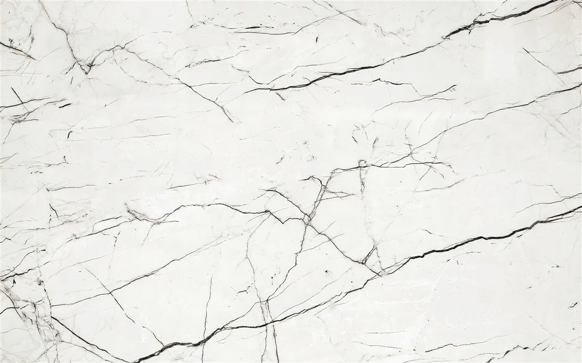 Фотошпалери білий мармур з тонкими темними прожилками