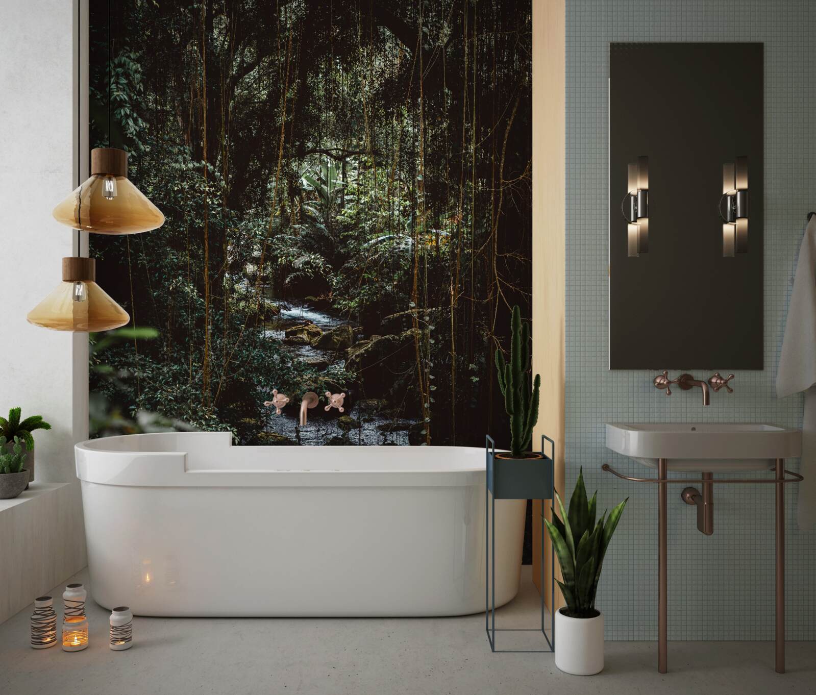 Фотошпалери лісова річка