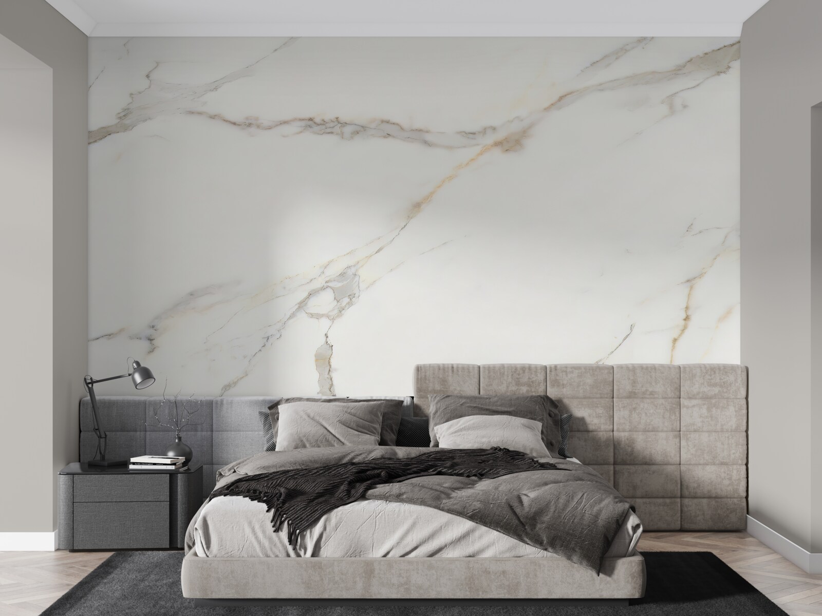 Фотошпалери світлий мармур з візерунками