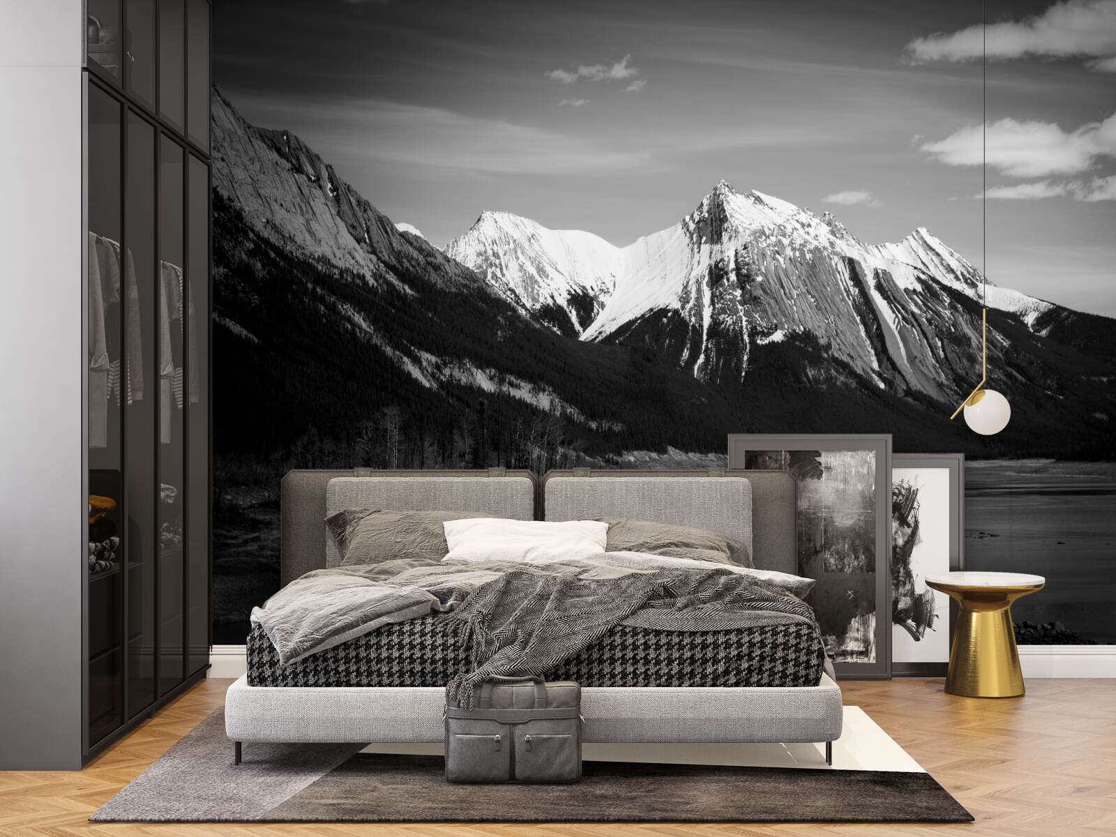 Фотошпалери гори в монохромних тонах