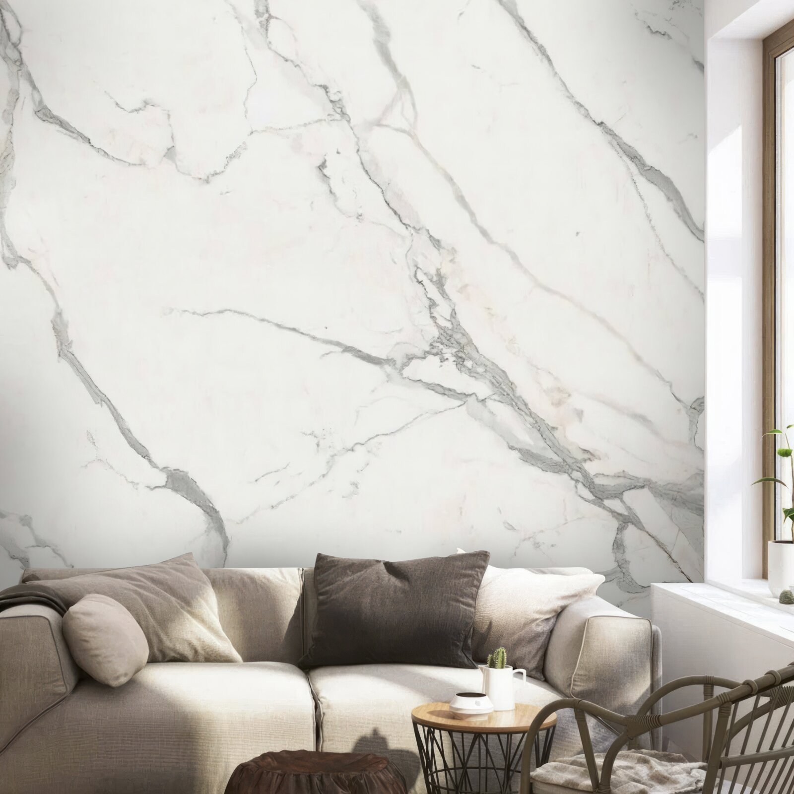 Фотошпалери білий фон, перекреслений сірими лініями