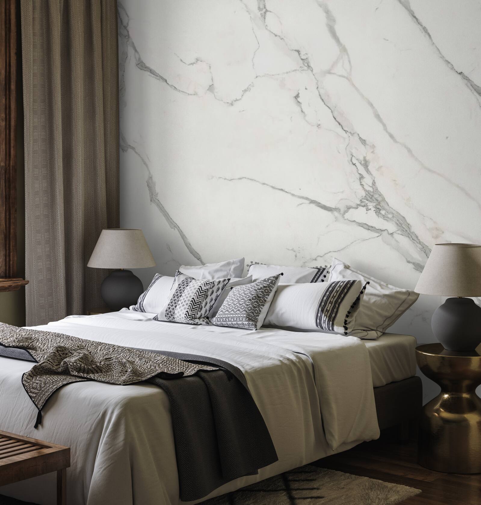 Фотошпалери білий фон, перекреслений сірими лініями