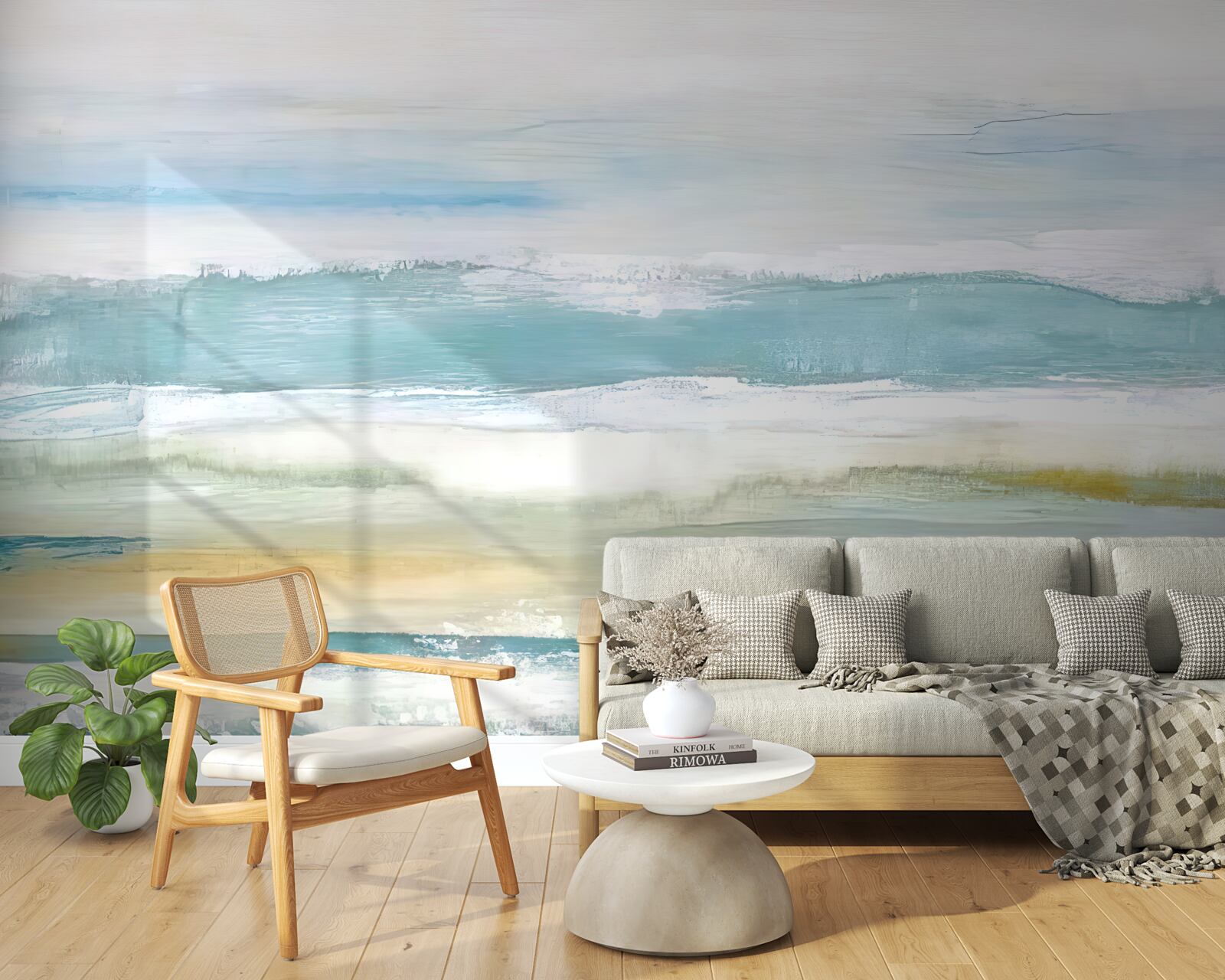 Фотошпалери різнокольорові абстрактні мазки