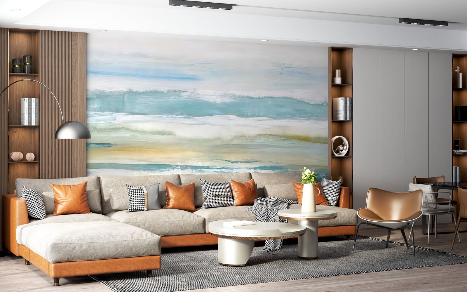 Фотошпалери різнокольорові абстрактні мазки