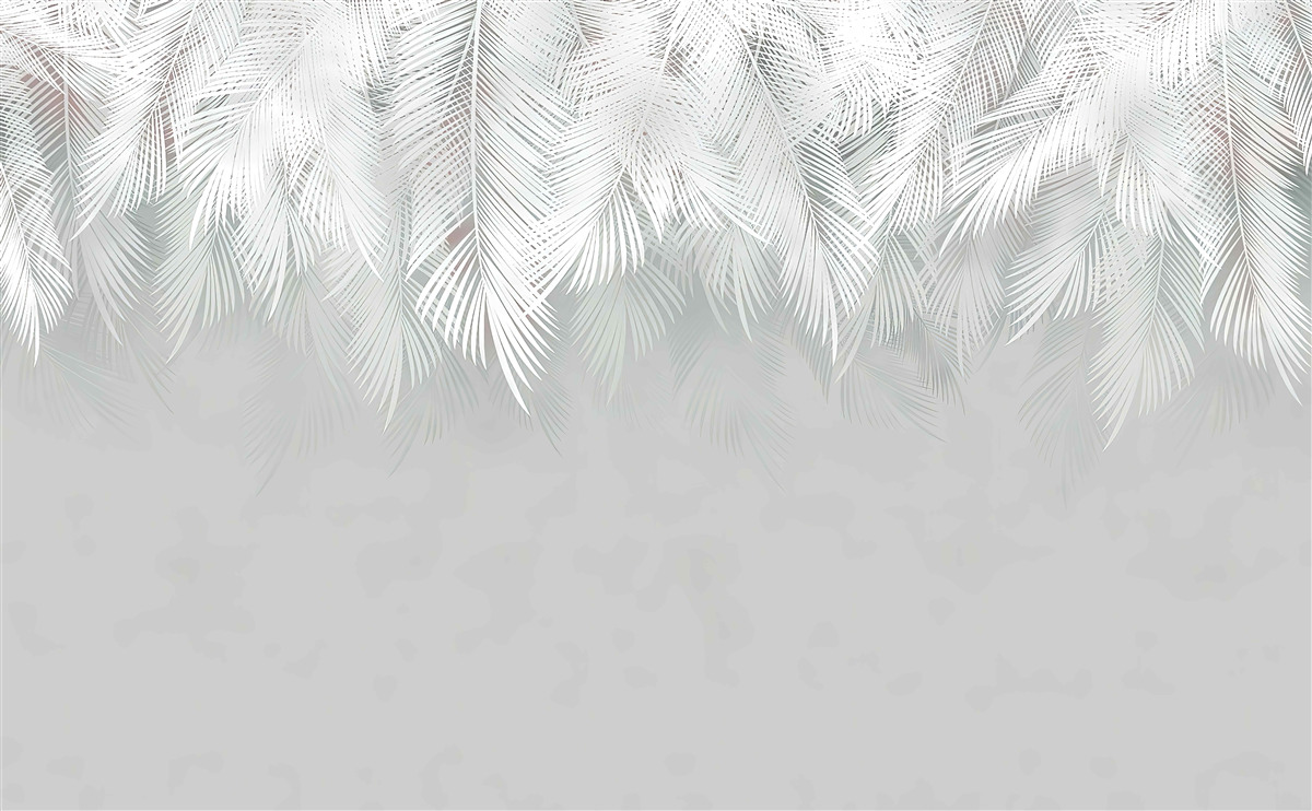 Фотошпалери білосніжне пір'я звисає вниз