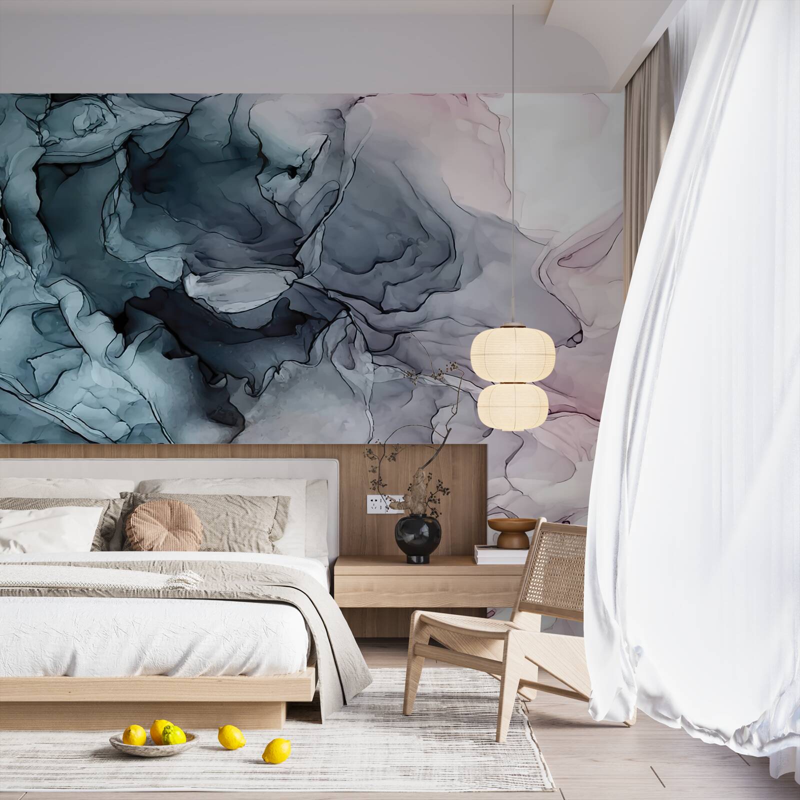 Фотошпалери різнокольорові акварельні знаки