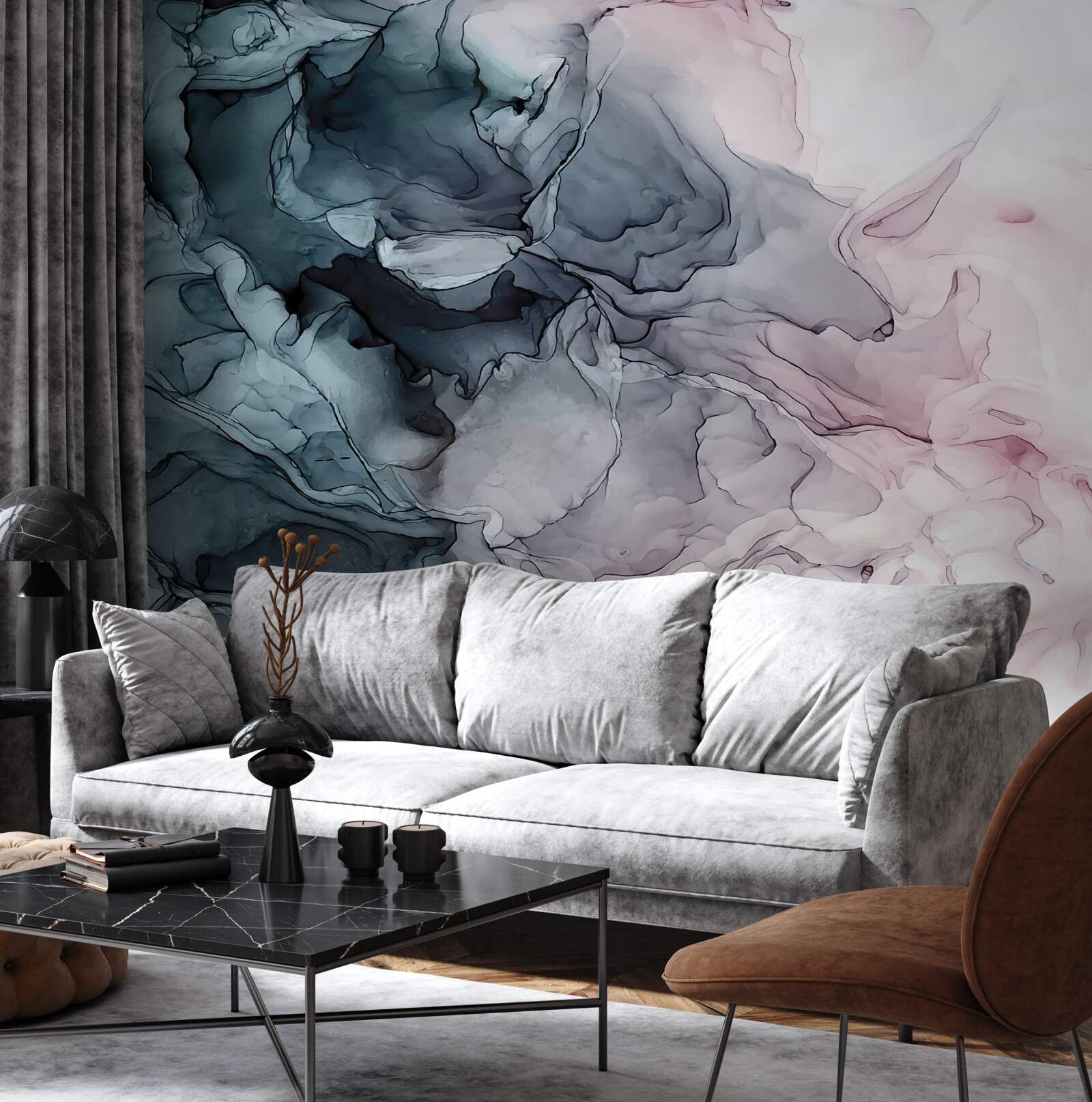 Фотошпалери різнокольорові акварельні знаки