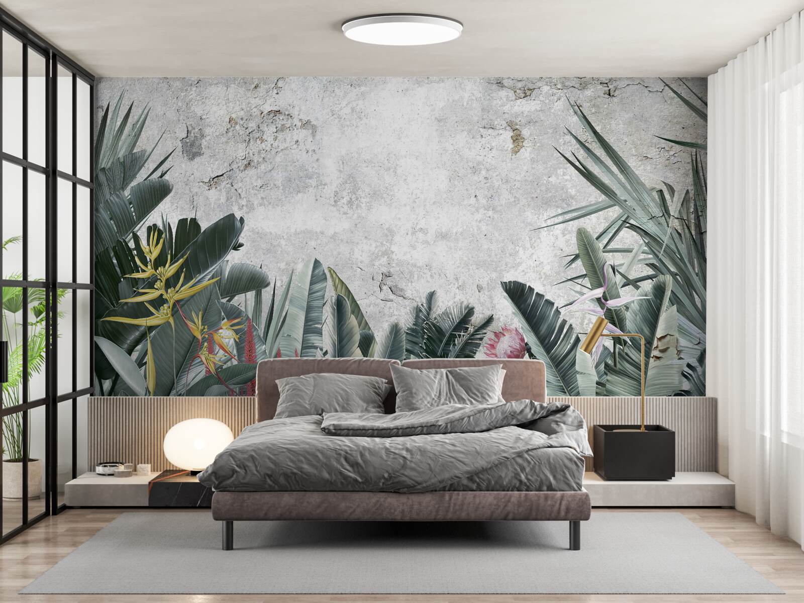 Фотошпалери різні тропічні зелені зони