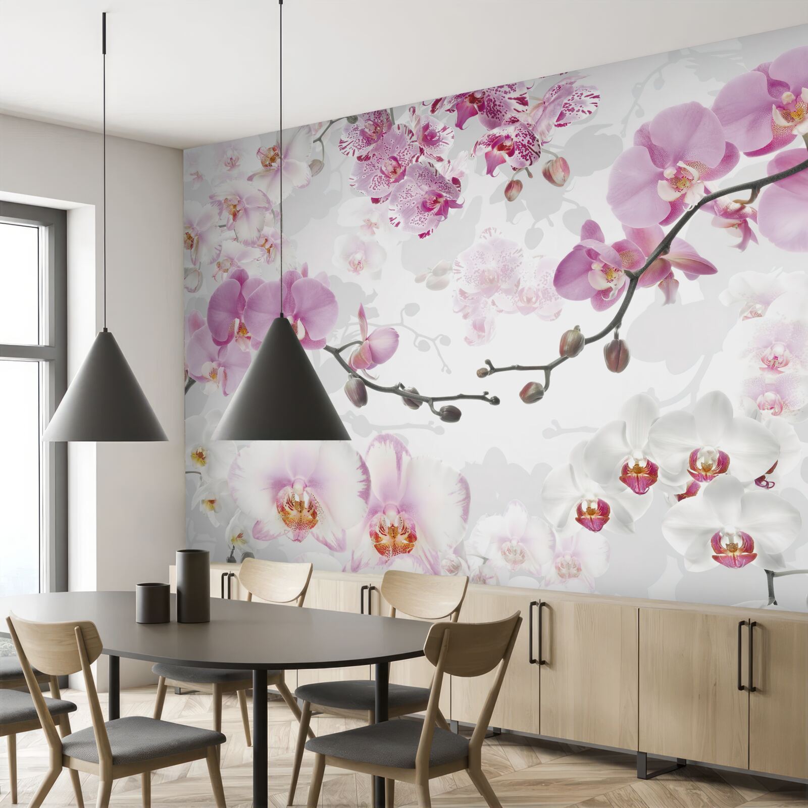 Фотошпалери гілки орхідей