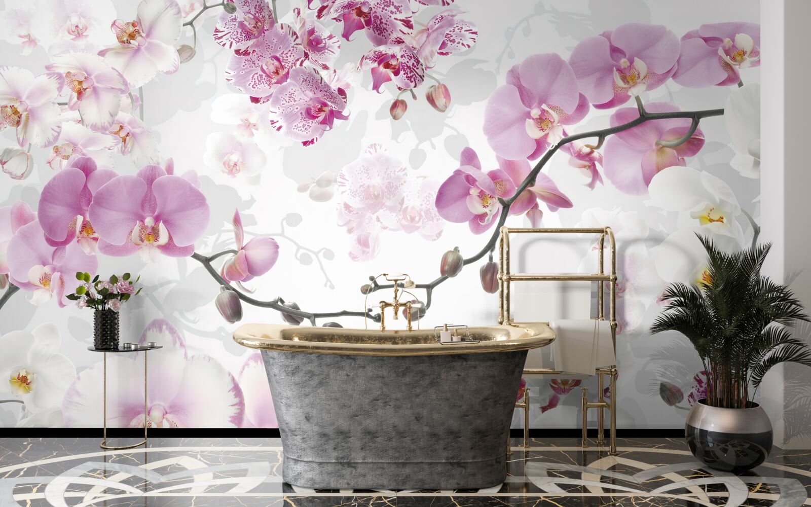Фотошпалери гілки орхідей
