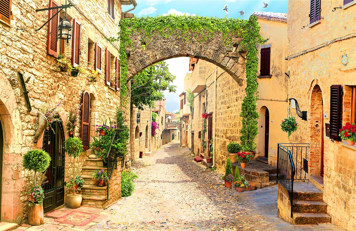 Фотошпалери вулиця в історичному місті