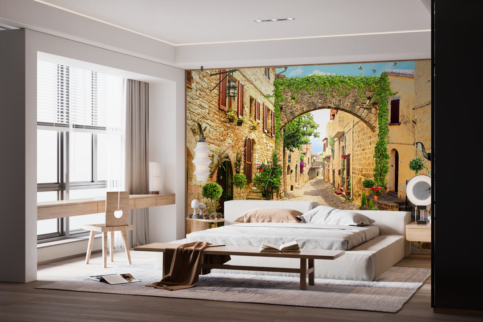 Фотошпалери вулиця в історичному місті