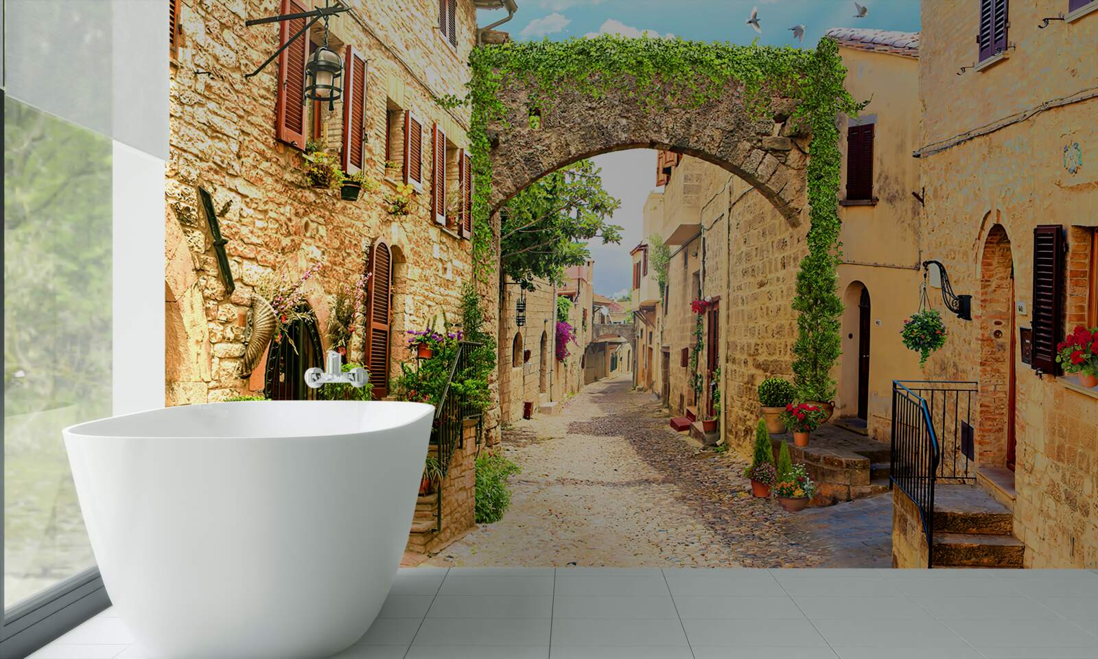 Фотошпалери вулиця в історичному місті