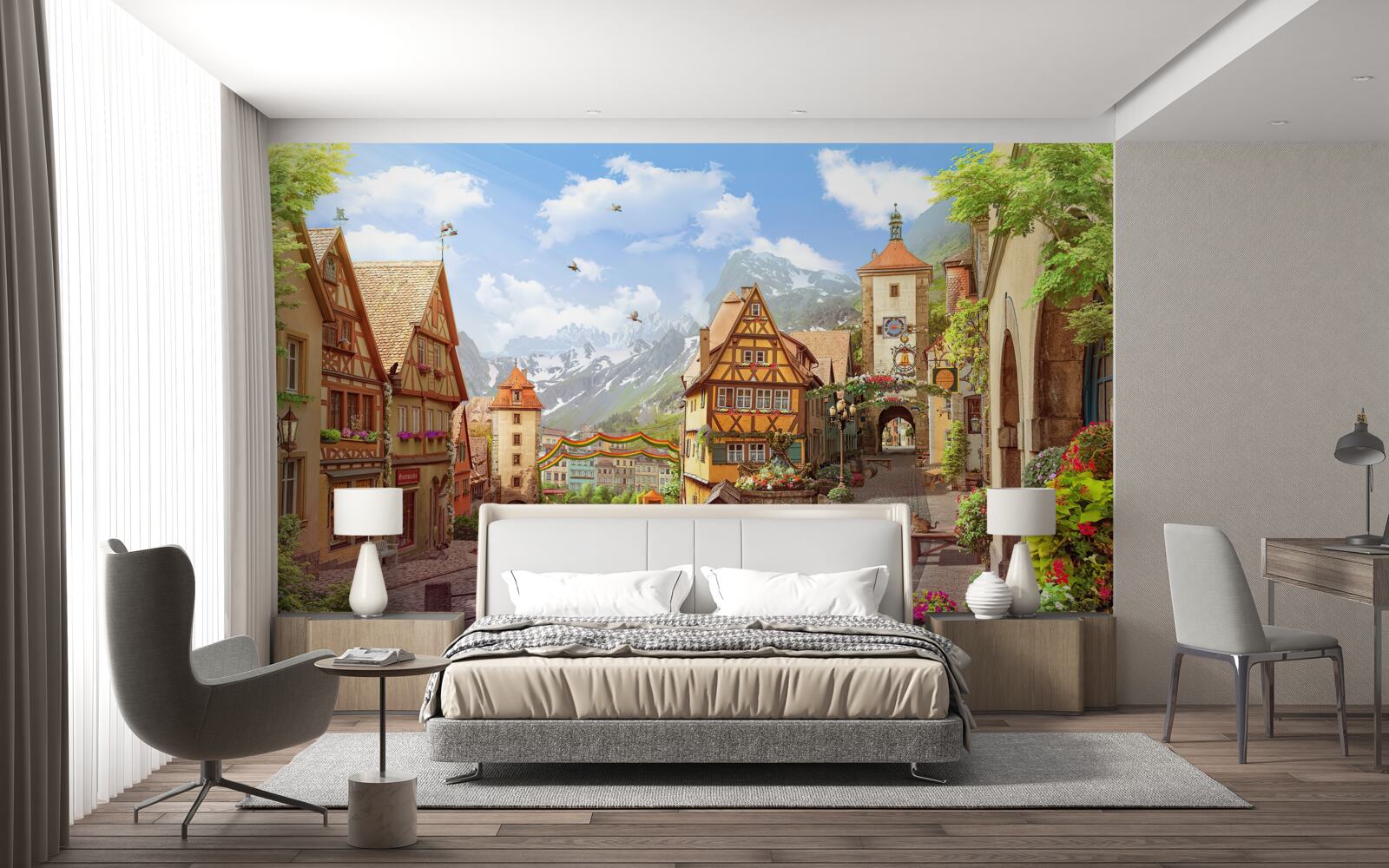 Фотошпалери маленьке і приємне містечко