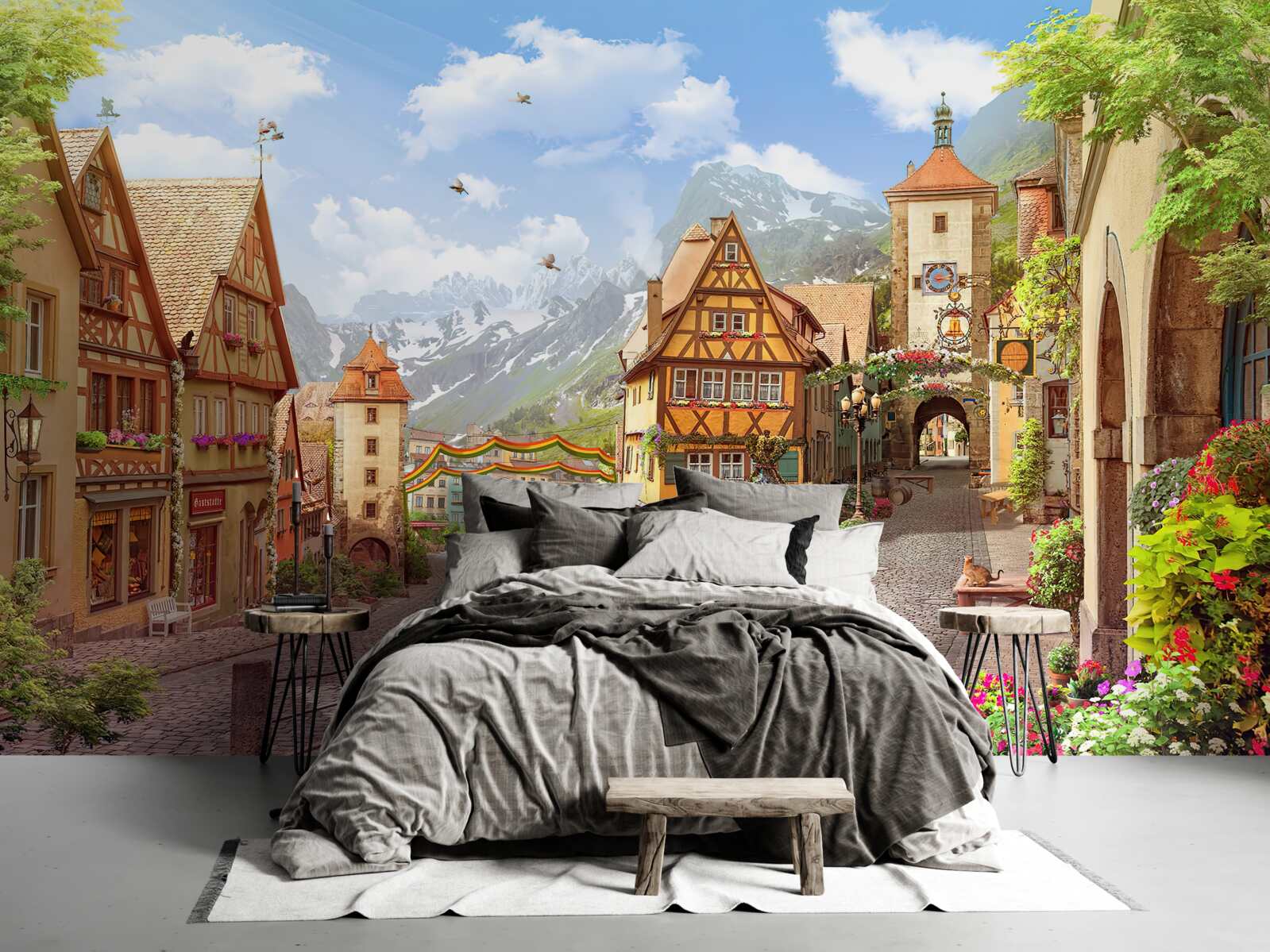 Фотошпалери маленьке і приємне містечко