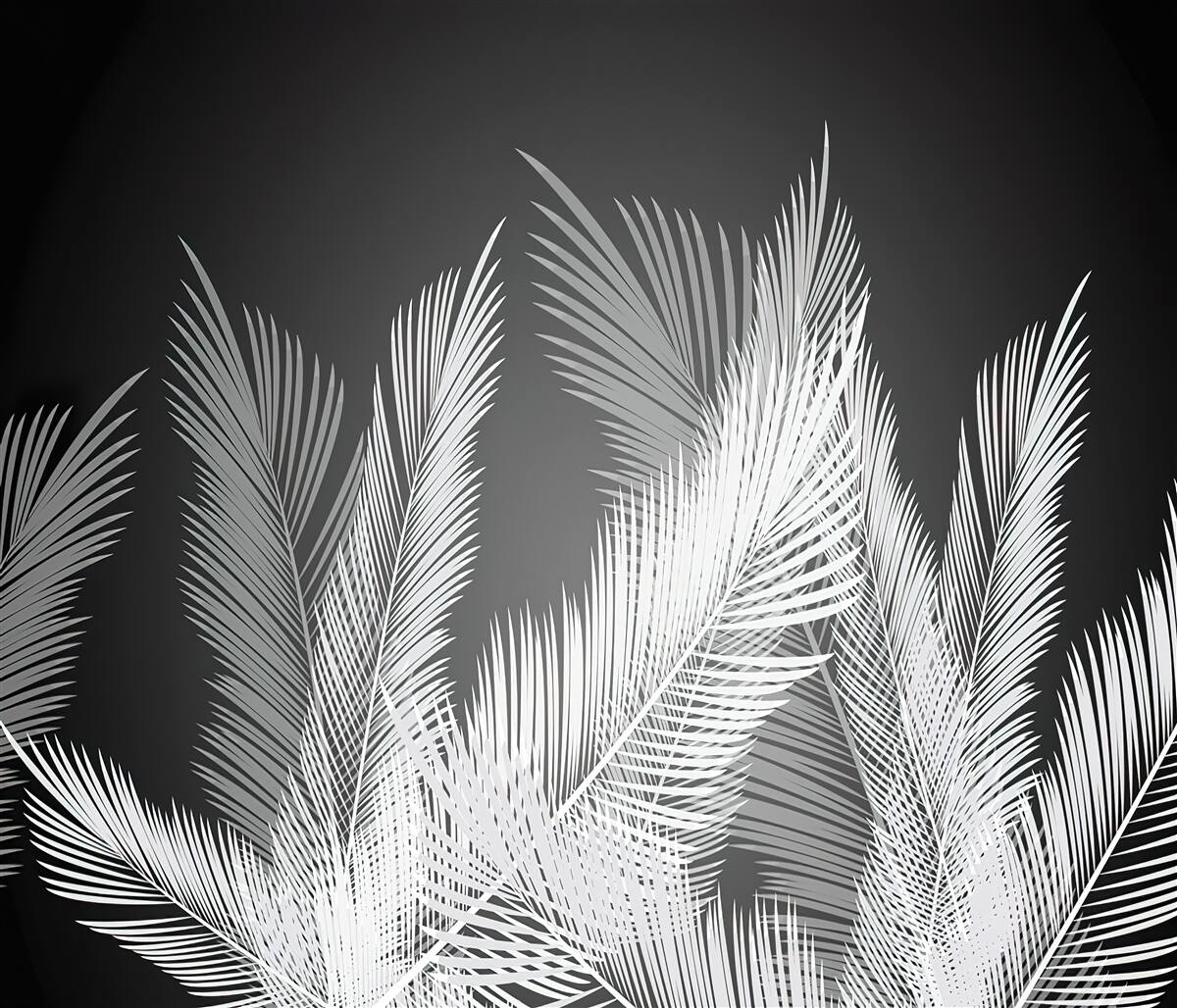 Фотошпалери велике, елегантне листя