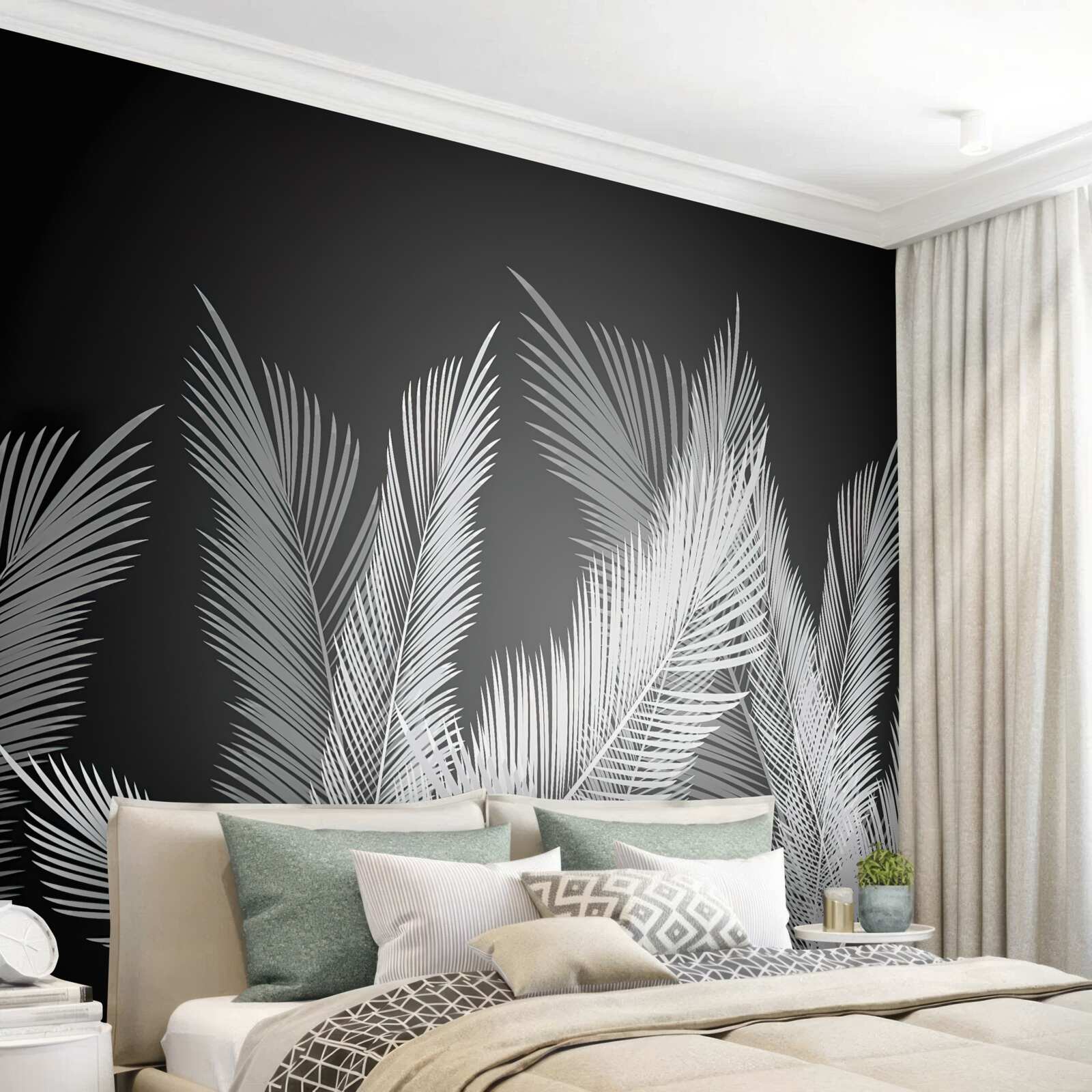 Фотошпалери велике, елегантне листя