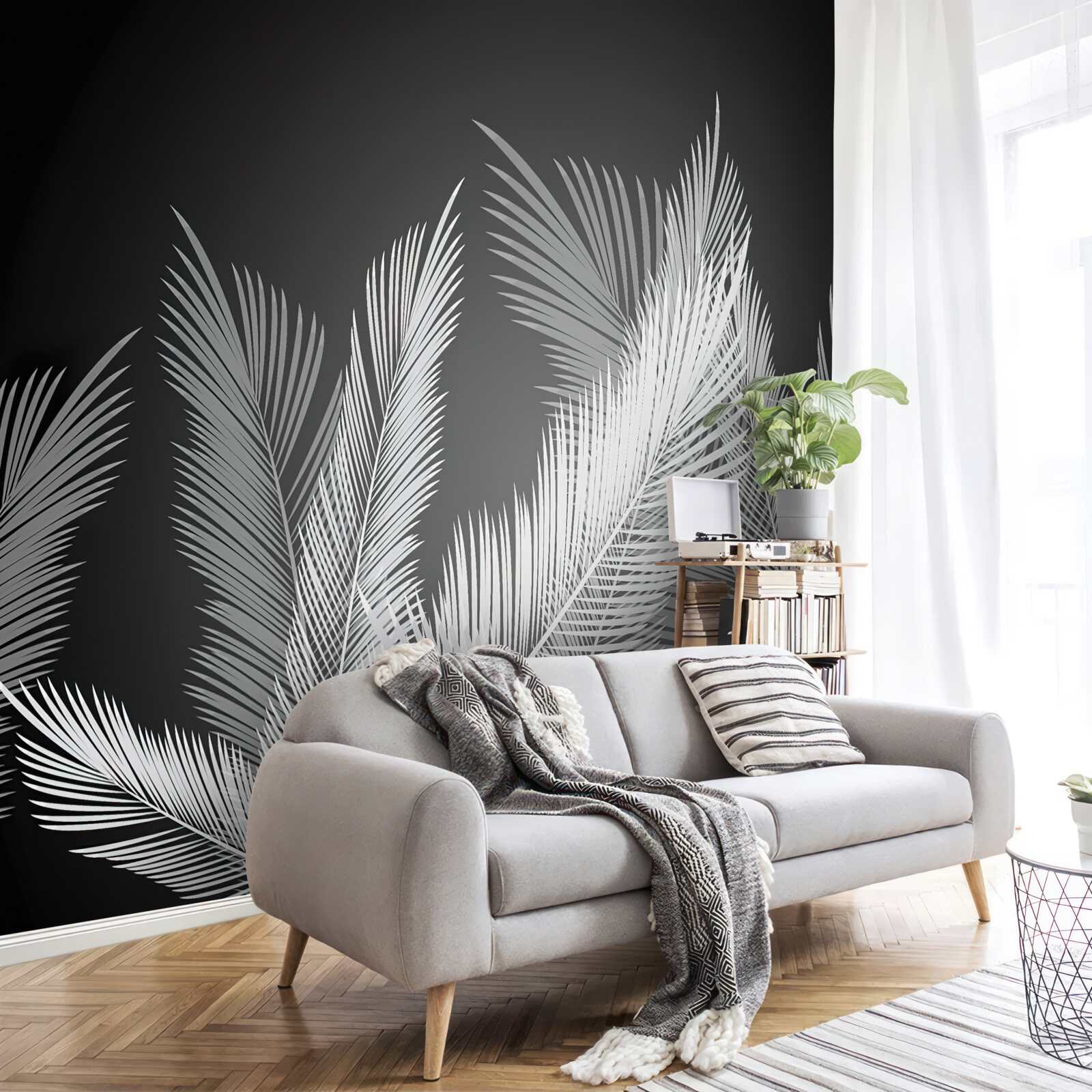 Фотошпалери велике, елегантне листя