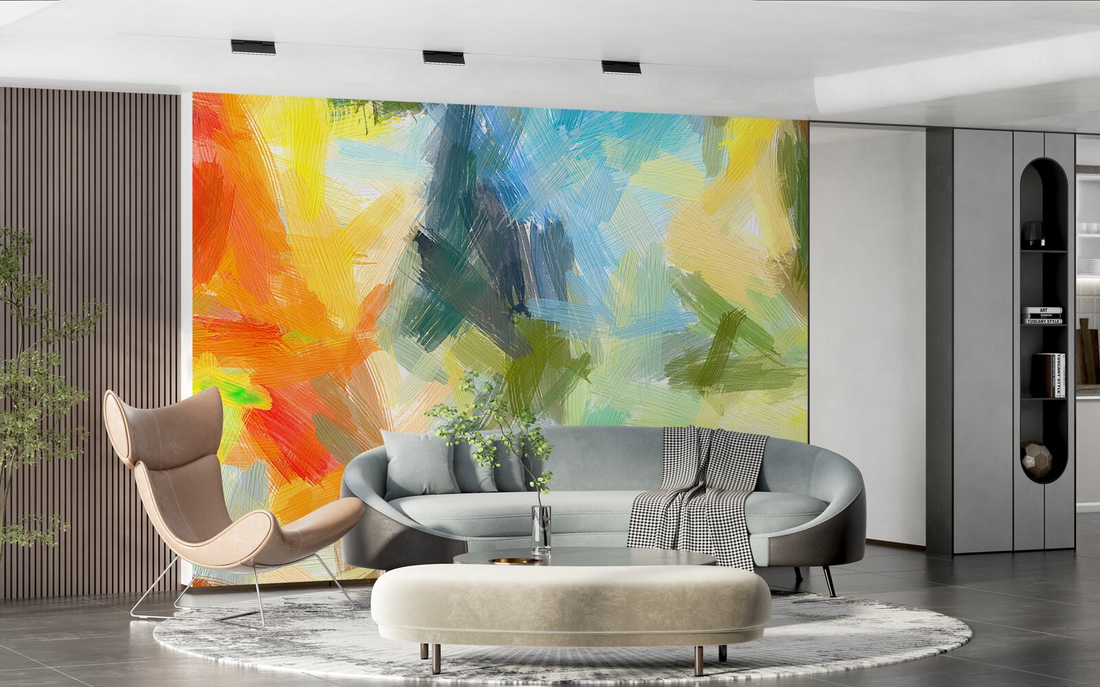 Фотошпалери зображення в різних кольорах