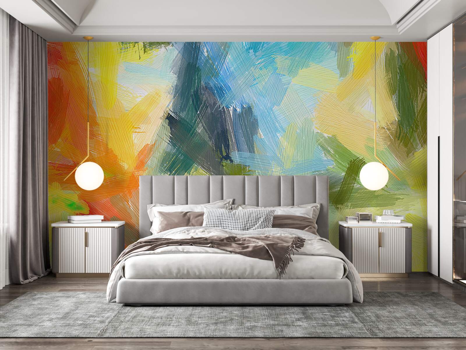 Фотошпалери зображення в різних кольорах