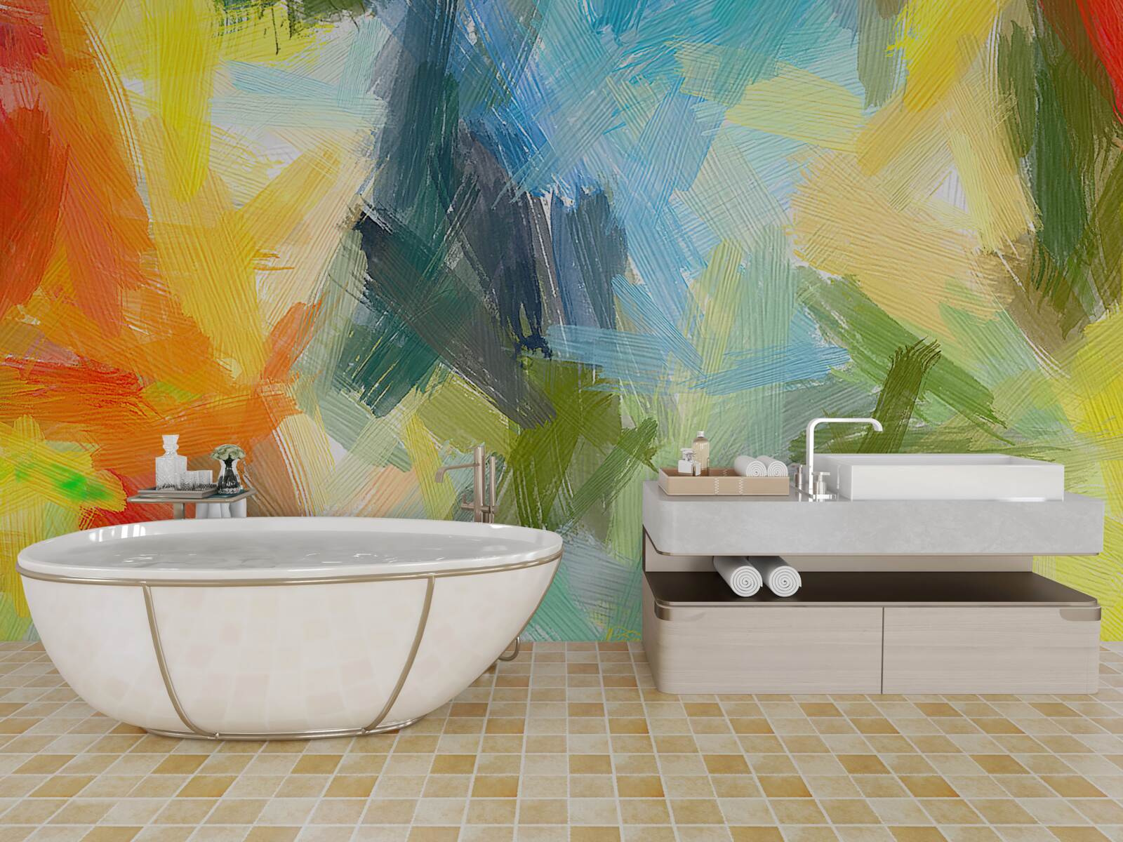 Фотошпалери зображення в різних кольорах