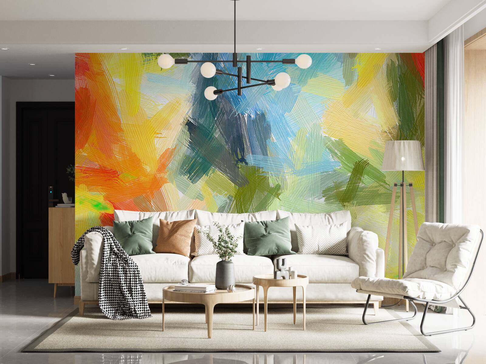 Фотошпалери зображення в різних кольорах