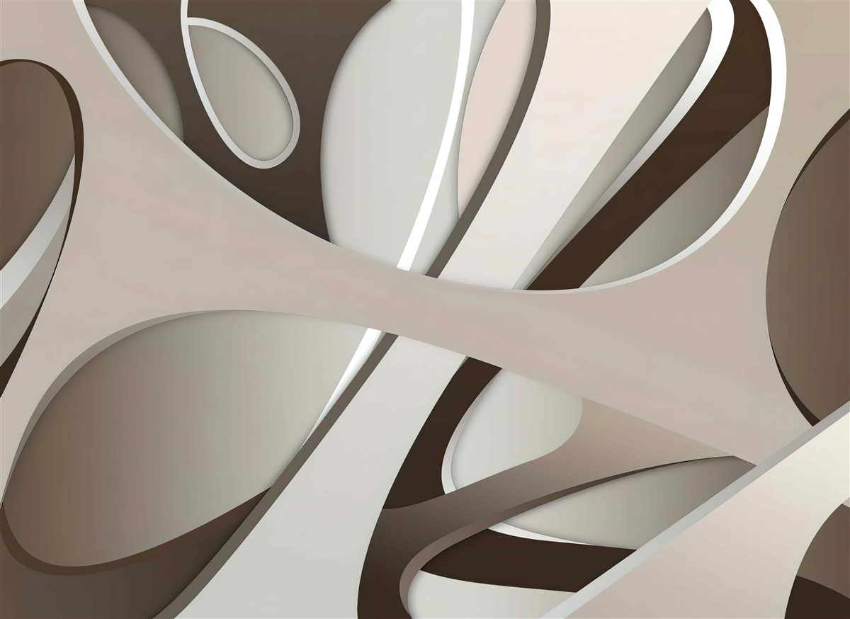 Фотошпалери яскрава абстрактна форма