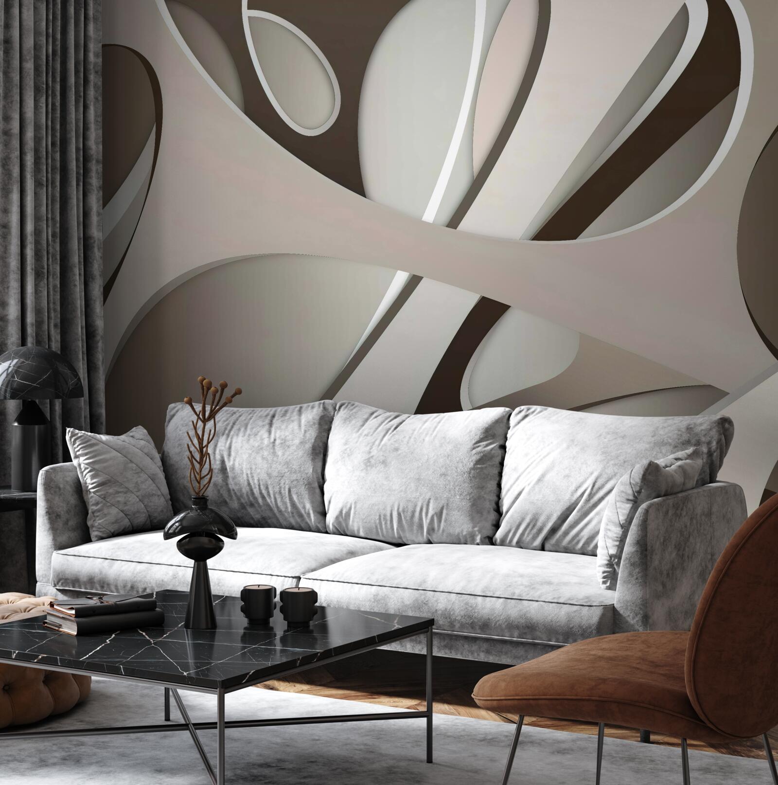 Фотошпалери яскрава абстрактна форма