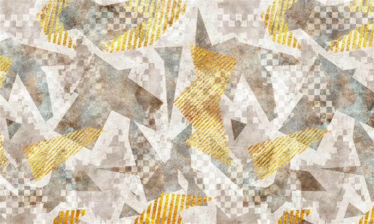 Фотошпалери фігури в абстрактних формах і кольорах