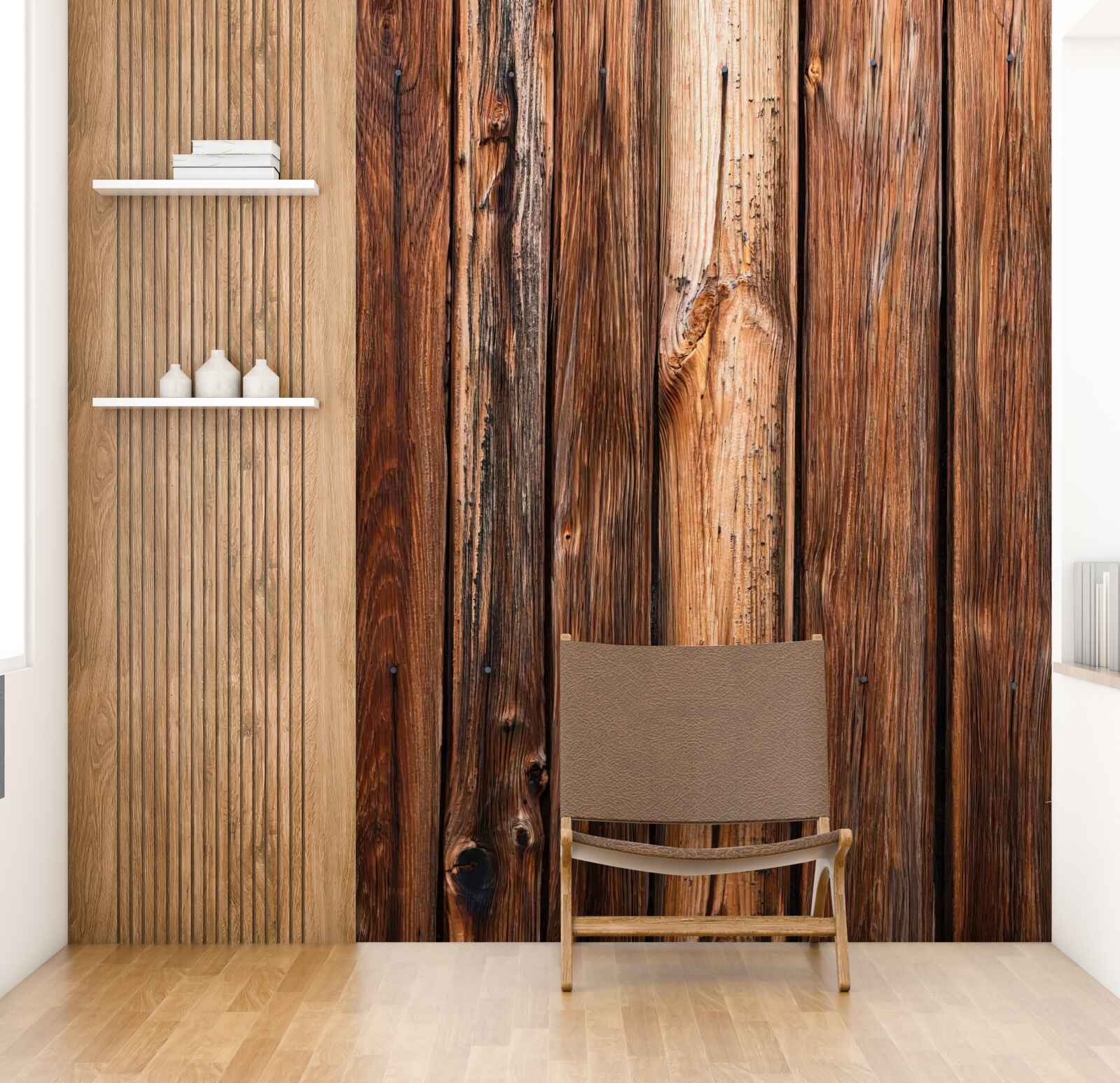 Фотошпалери фрагмент дерев'яного паркану