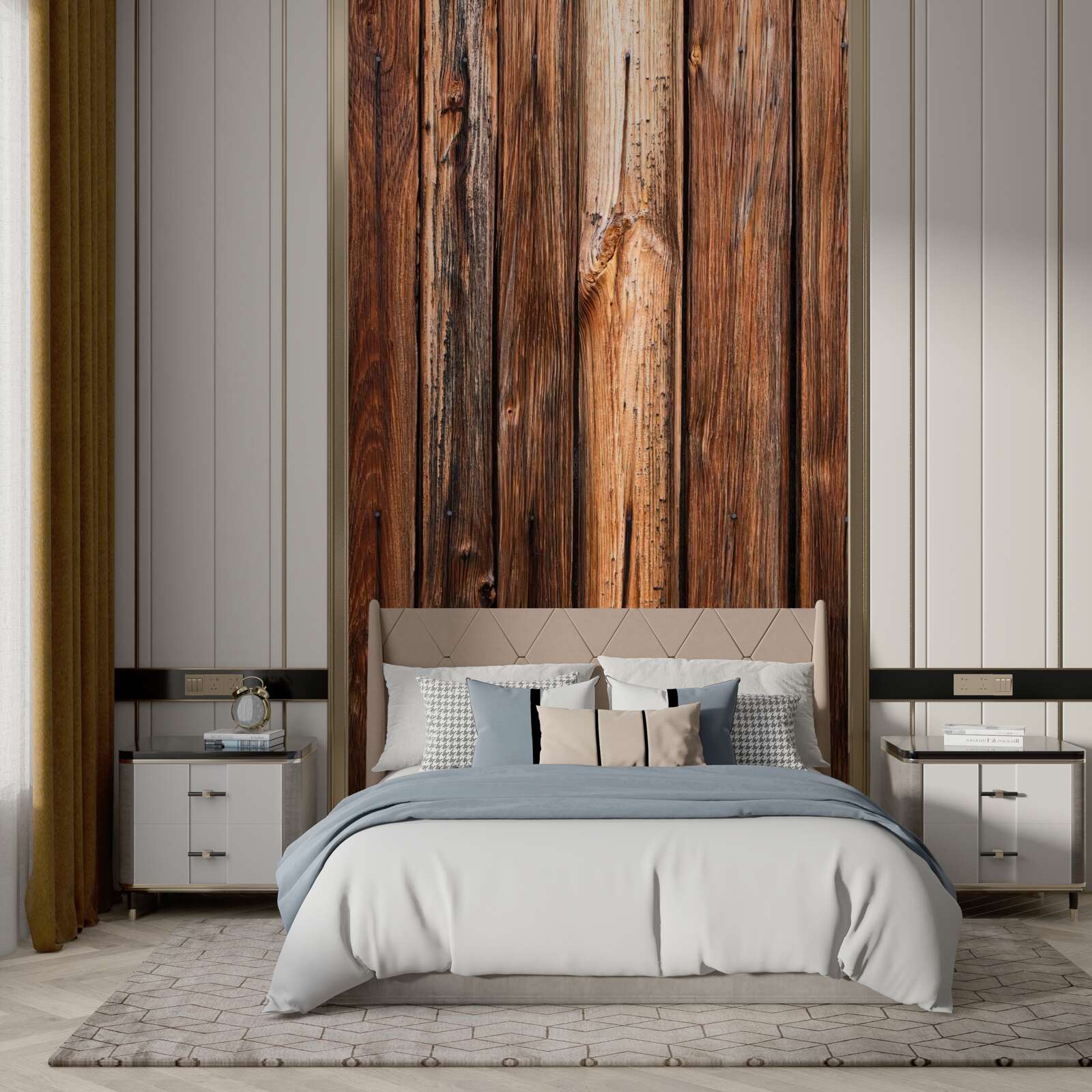 Фотошпалери фрагмент дерев'яного паркану