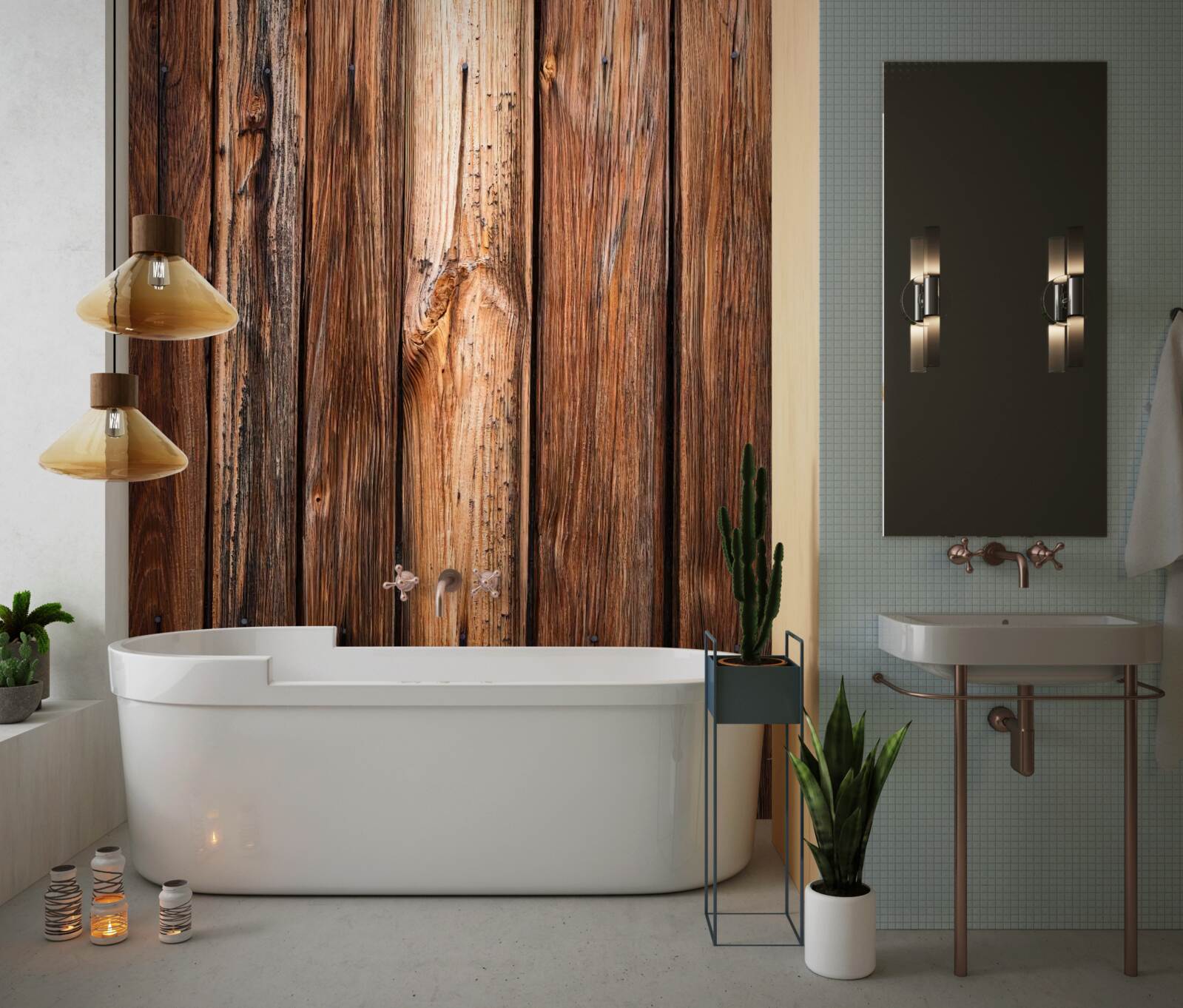 Фотошпалери фрагмент дерев'яного паркану