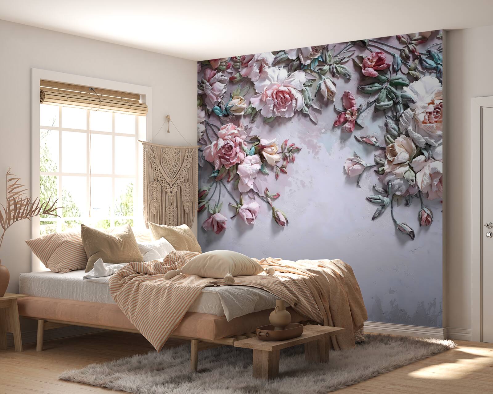 Фотошпалери троянди на гілках