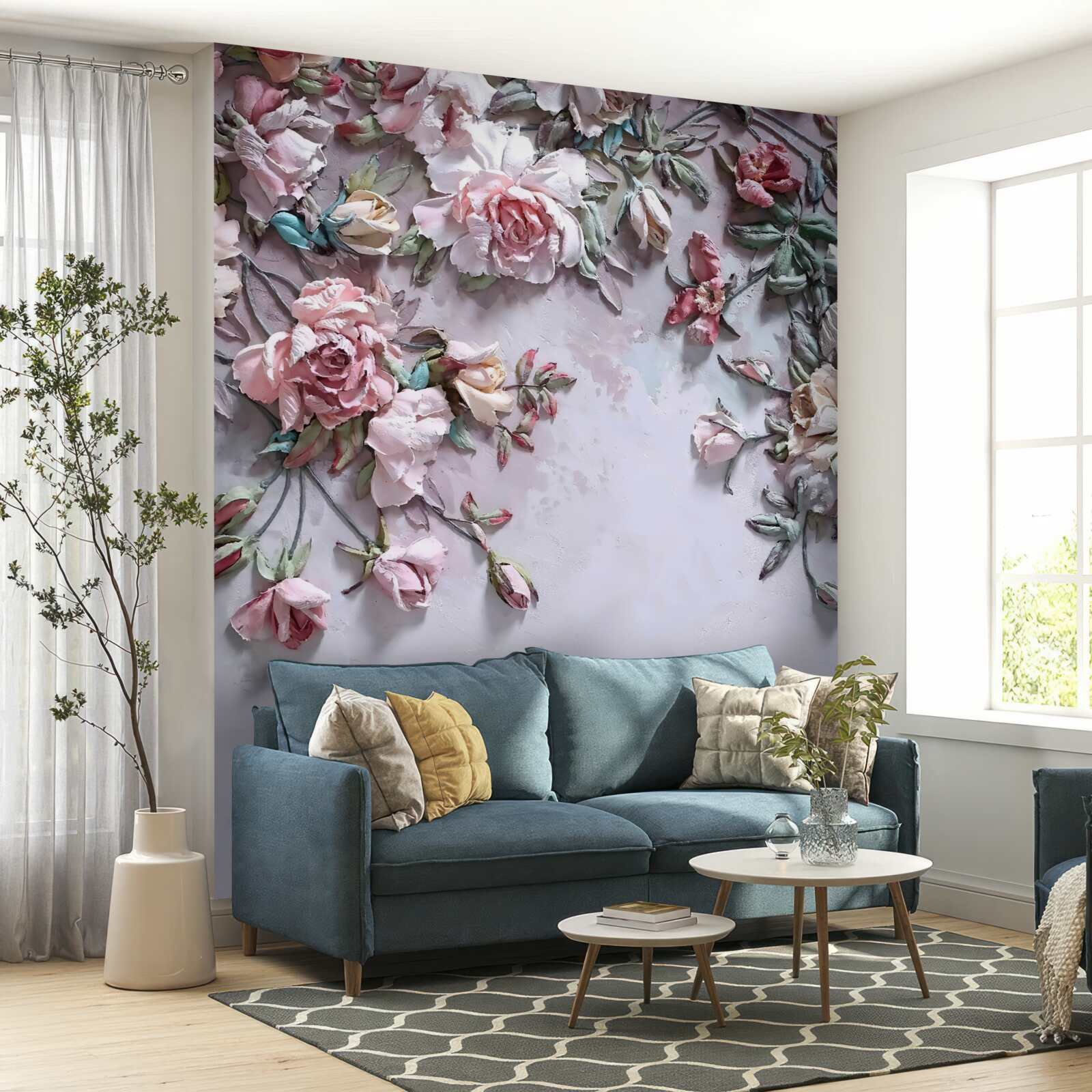 Фотошпалери троянди на гілках