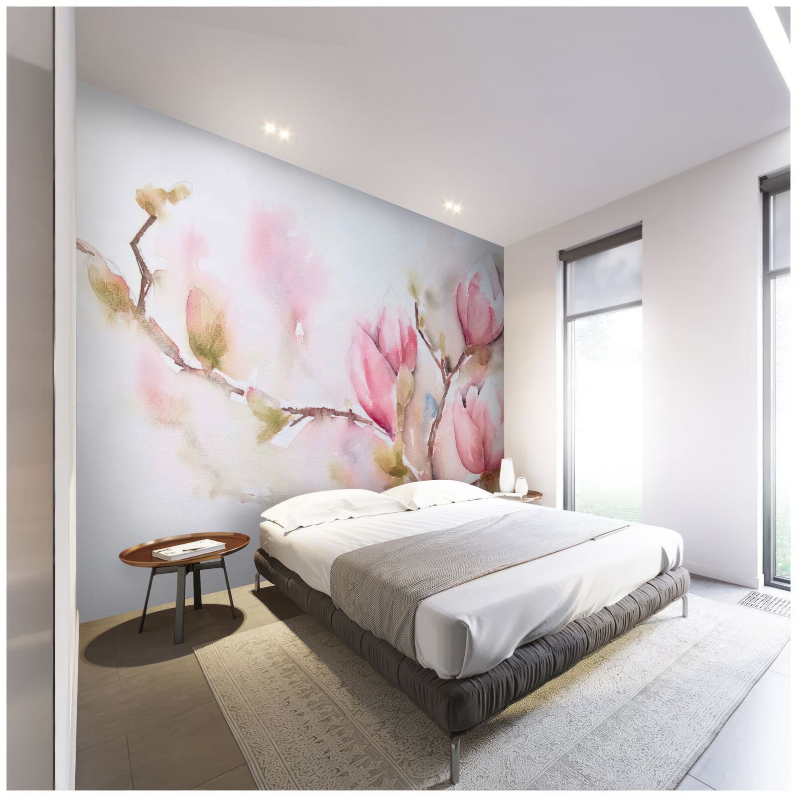 Фотошпалери рожеві бутони