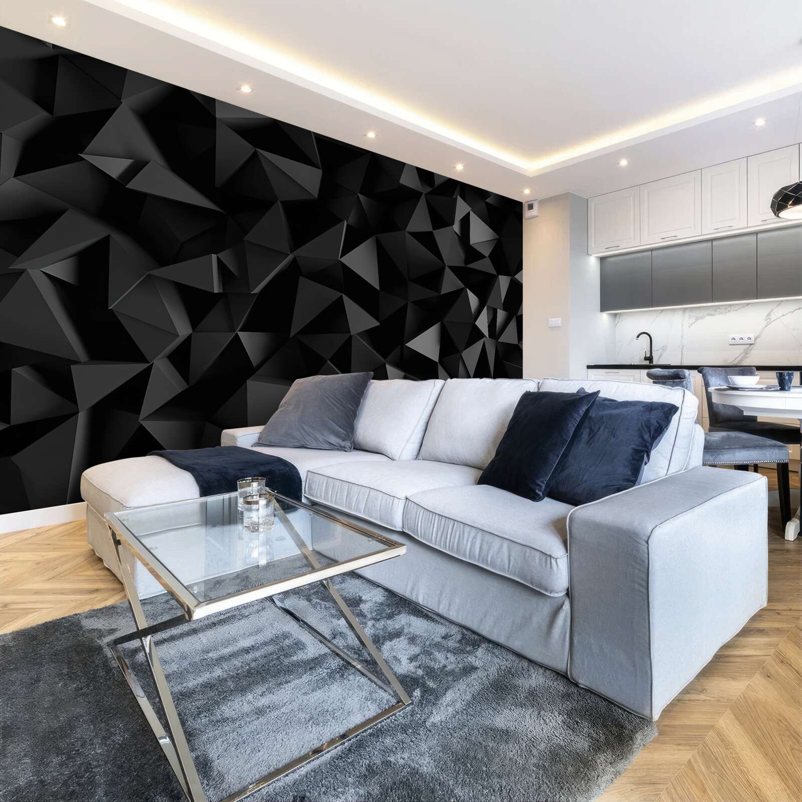 Фотошпалери композиція з геометричних фігур