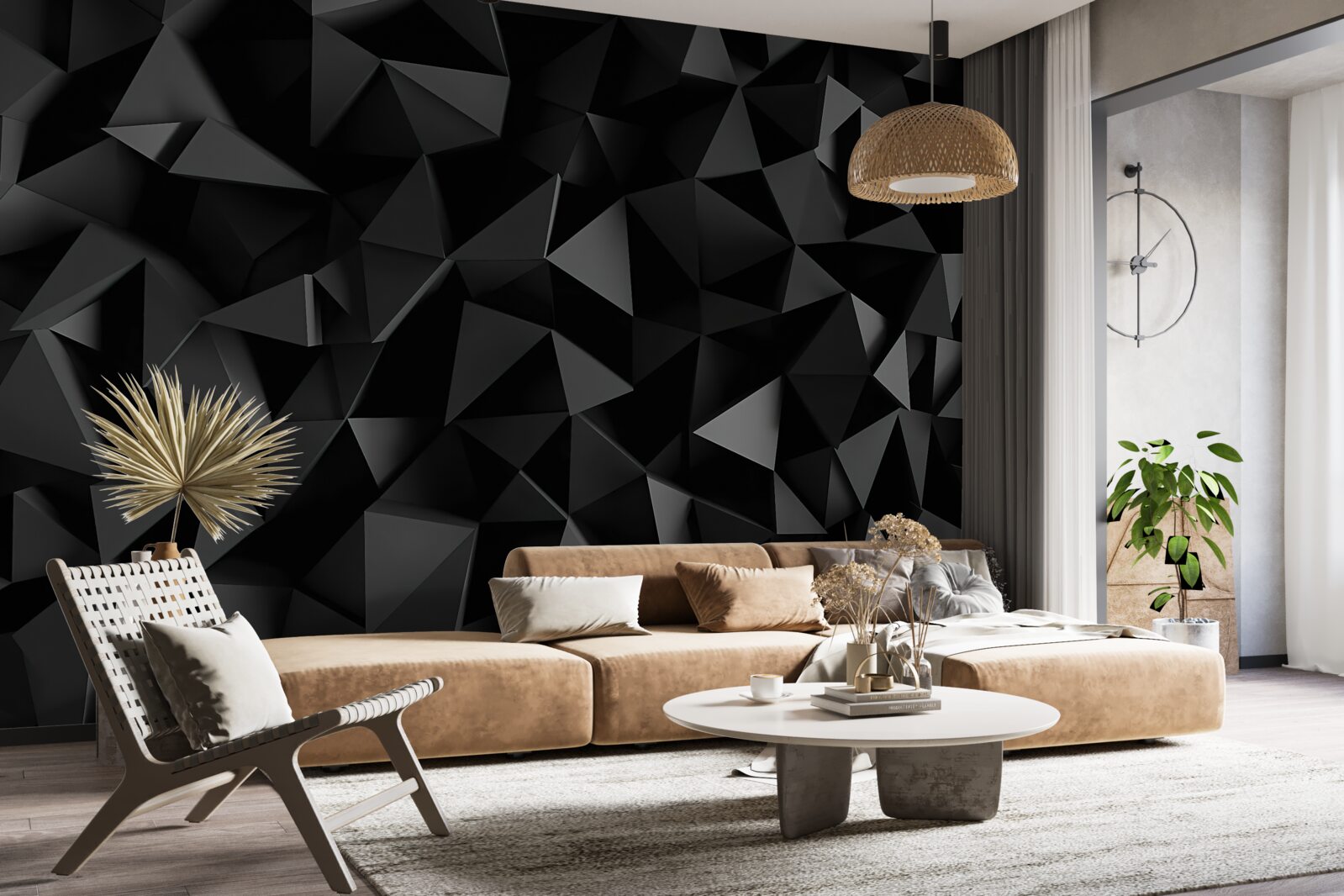 Фотошпалери композиція з геометричних фігур