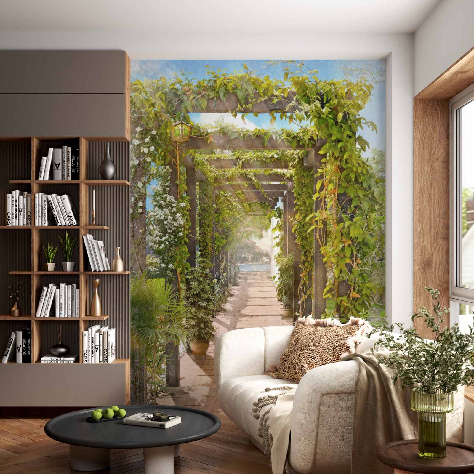 Фотошпалери перетинаючи заплутану зелень