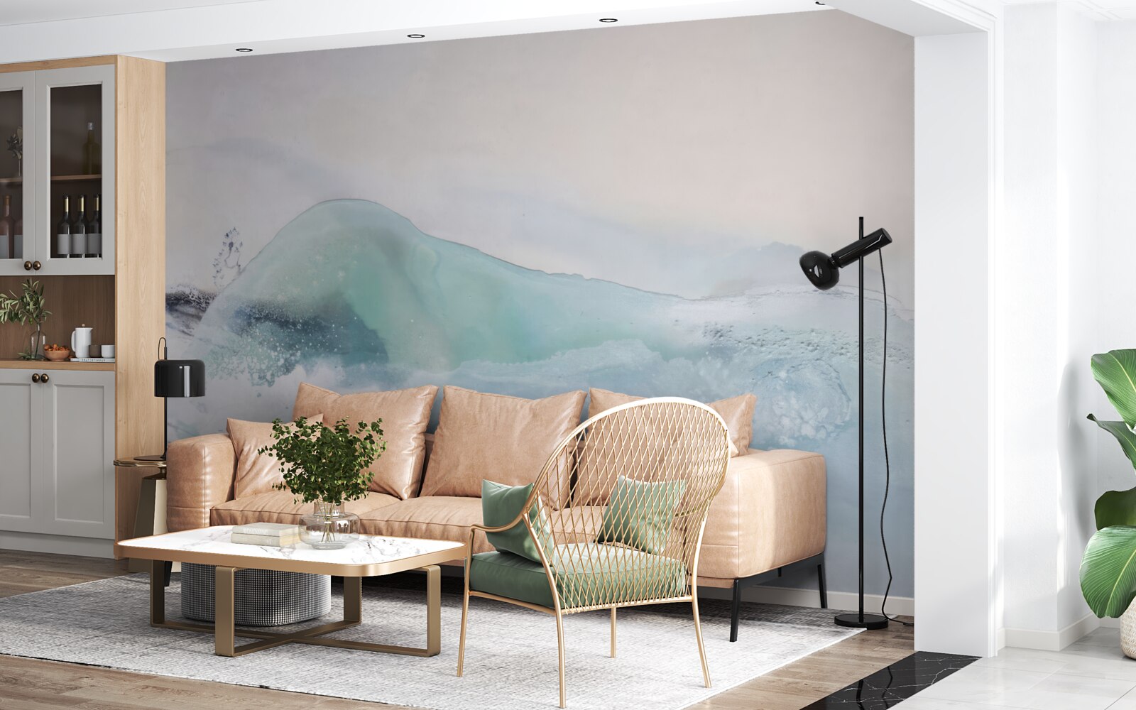 Фотошпалери нескінченне бурхливе море