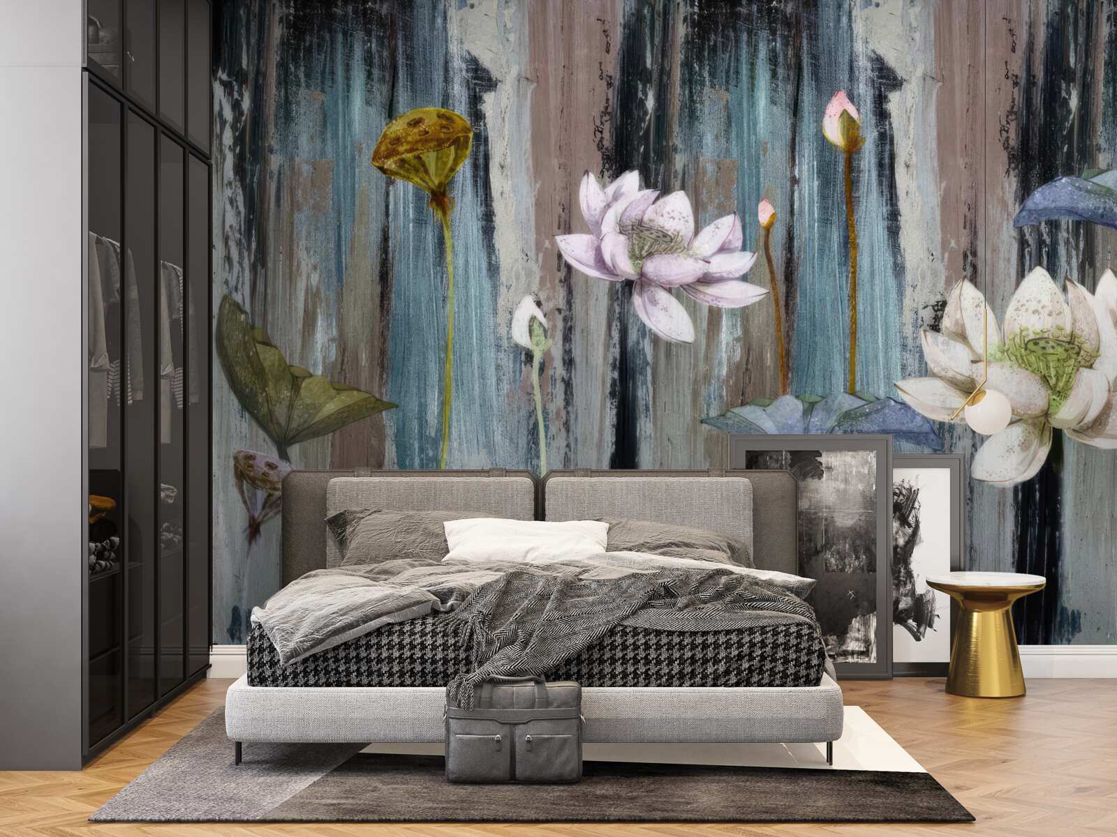 Фотошпалери фарби та квіткові мазки