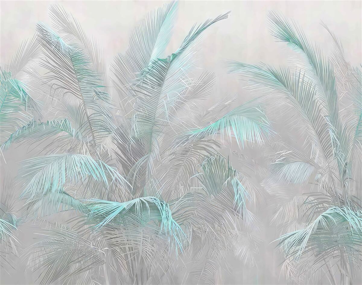 Фотошпалери туман, що огортає листя